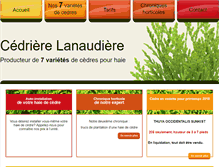 Tablet Screenshot of cedrierelanaudiere.com